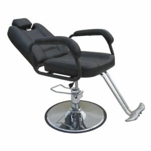 Barber Chair Bravo with Round Base (Black)