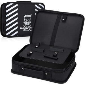 Skull Barber Portable Waterproof Travel Storage Bag Barber Salon Tool Case