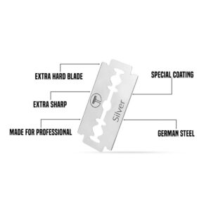 [NEW] MY-Blades Silver Double Edge/Half Blade 100's German Steel with Extra Coating & Hard Blade