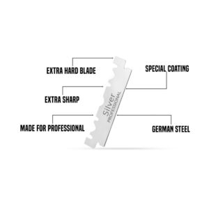 [NEW] MY-Blades Silver Double Edge/Half Blade 100's German Steel with Extra Coating & Hard Blade
