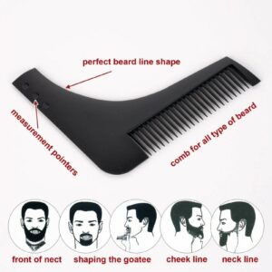 Beard Shaper Comb #BEP002 (L Shape) (Black)
