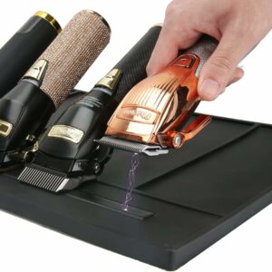 BarberPro Magnetic Rubber Station Mat (USB & Charging Cables) #MGM01/ #MGM02