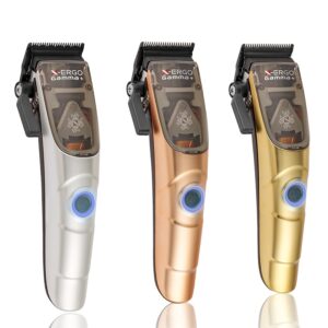 GAMMA+ X-Ergo Professional Hair Clipper and Ergo Professional Hair Clipper with Microchipped Magnetic Motors