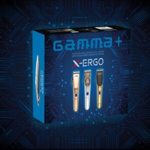 GAMMA+ X-Ergo Professional Hair Clipper and Ergo Professional Hair Clipper with Microchipped Magnetic Motors