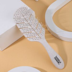 Tangle Tamer Hair Comb Leaf Spiral Economical Design Texture Round elastic soft comb