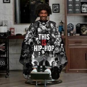 Barber Pro Graphic Pattern Cutting Cape for Barber