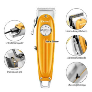 Kemei Pro Men Cordless Hair Trimmer Hair Clipper KM-1956