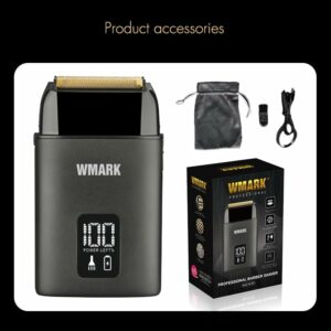 WMARK NG-983B Professional High Speed 8100rpm Electric Shavers for Barbers (Black)