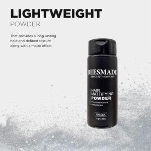 BEESMADE Matte Clay Water Based Firme Hold Pomade / Mattifying Powder Long Lasting Hold Natural Look