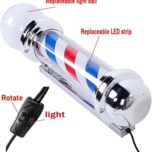 Barber Pole #HD68C (Chrome)