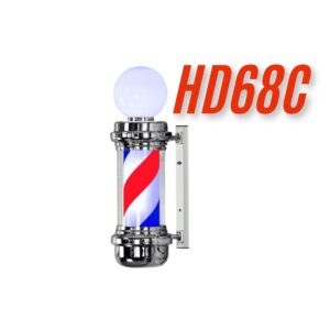 Barber Pole #HD68C (Chrome)
