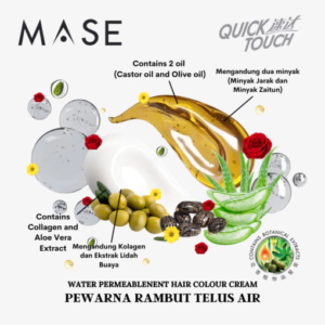 Mase Quick Touch Hair Colour Dye Cream 50g