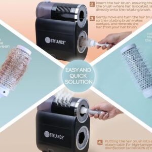 Stylance Electric Hair Round Brush Cleaner Machine Steamer