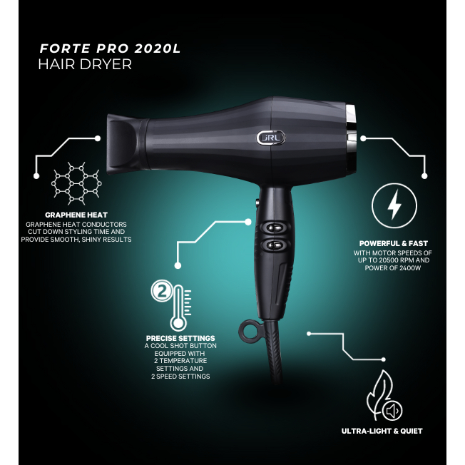 JRL Pro Forte 2020L Professional Salon Hair Dryer