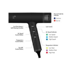 Tuft T8i Turbo Ultra Strong Digital Compact Hair Dryer
