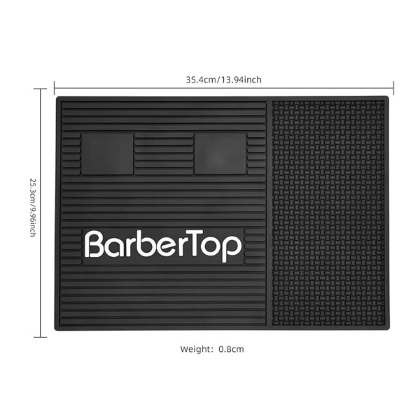 Barber Top Magnetic Rubber Station Mat ( M-Black )