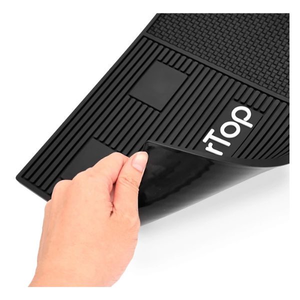 Barber Top Magnetic Rubber Station Mat ( M-Black )