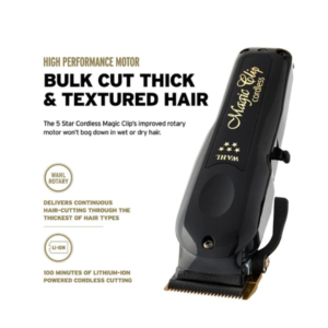 WAHL Pro 5-Star Black Magic Clip & 5-Star Black Detailer Li