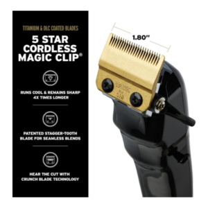 WAHL Pro 5-Star Black Magic Clip & 5-Star Black Detailer Li
