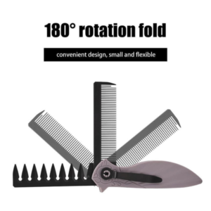 BarberTop Plastic Folding Comb 2 in 1 #SS24