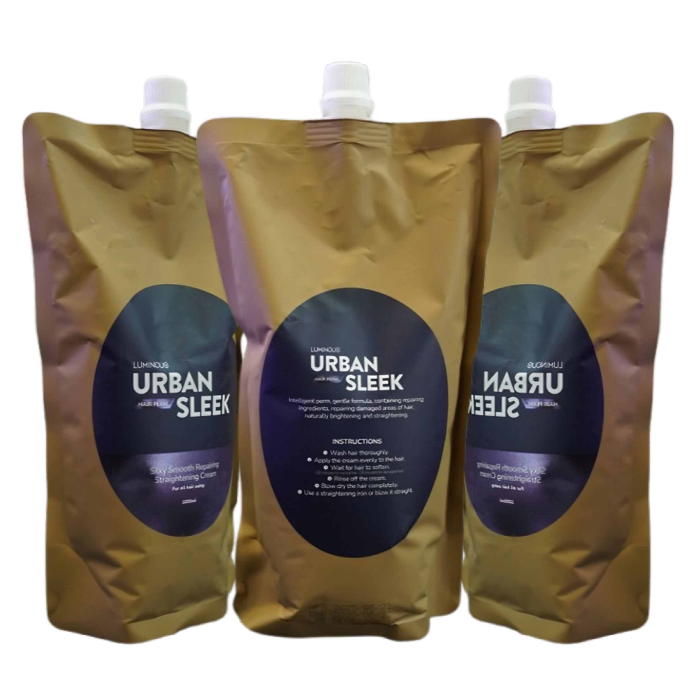 Luminous Urban Sleek Hair Perm Cream 1000ml | Silky Smooth Straightening & Repair