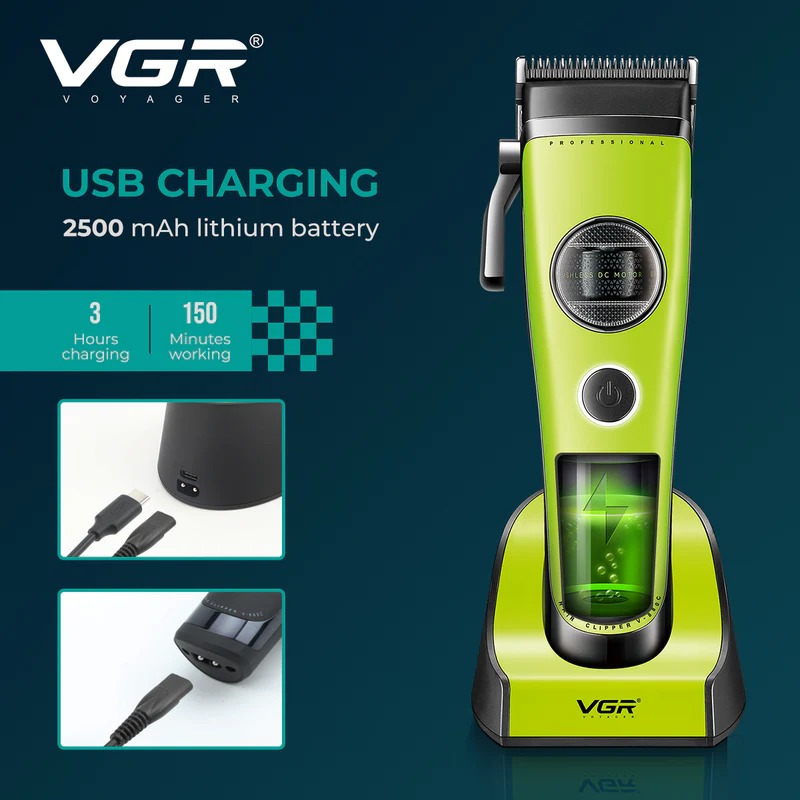VGR Pro Outer Rotor BLDC Motor Trimmer V880T