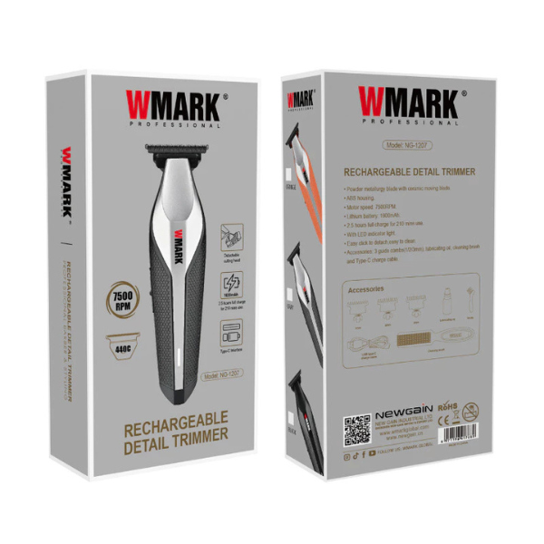 WMARK Professional Rechargeable Hair Trimmer Cordless NG-1207