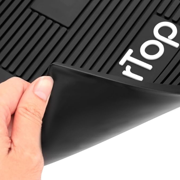 Barber Top Magnetic Rubber Station Mat ( L-Black )