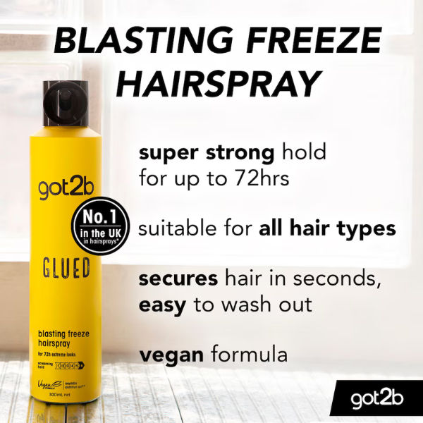 Schwarzkopf Got2b Blasting Freeze Hairspray Screaming Hold 300ml