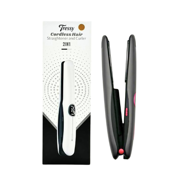 Tressy Cordless Hair Straightener And Curler 2 in 1