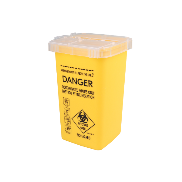 JRL Sharp Blade Waste Container (Yellow/Red)