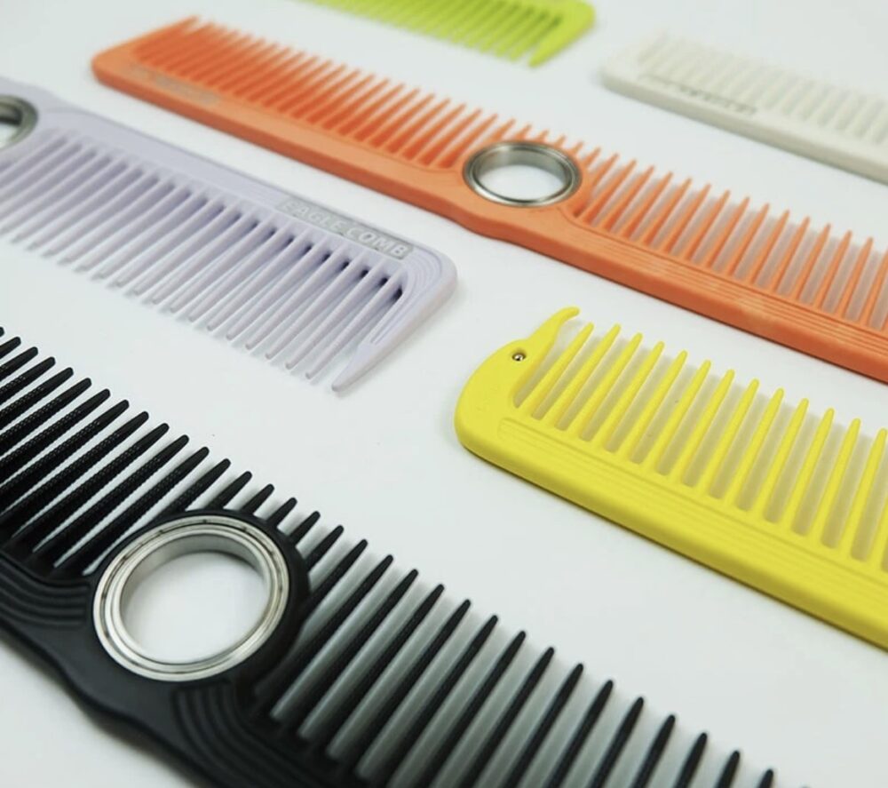 Eagle Comb Professional Spinning Comb 21/22cm Cm Green White Orange Purple