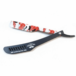 Barber Pro Stainless Razor SR033-8 Black Camouflage