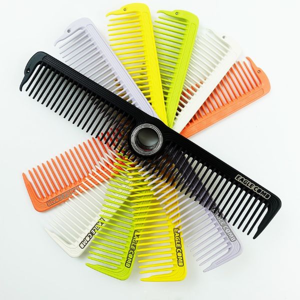 Eagle Comb Professional Spinning Comb 21/22cm Cm Green White Orange Purple