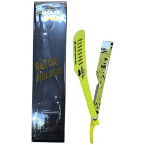 Barber Pro Stainless Razor SR033 - Yellow