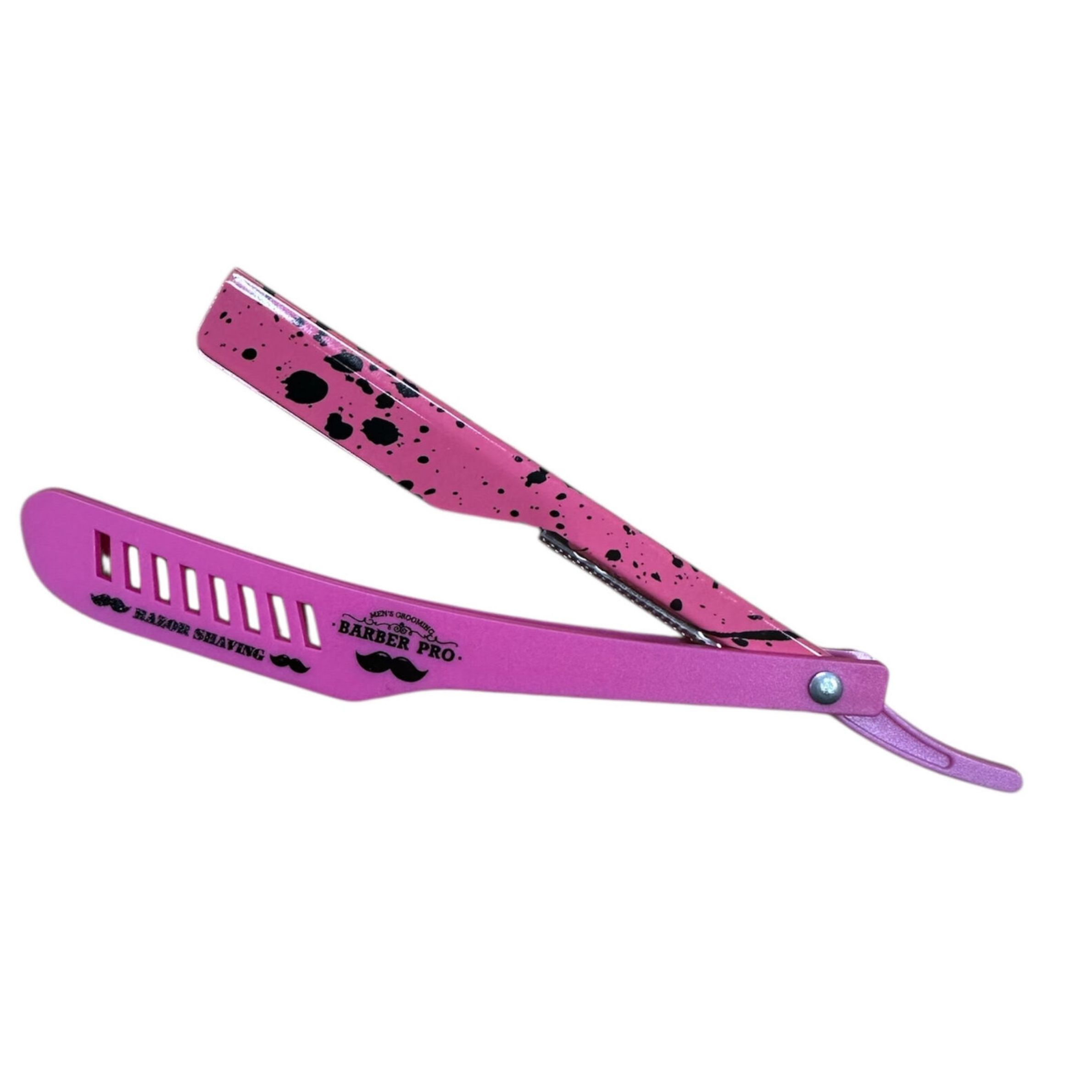 Barber Pro Stainless Razor SR033 - Pink