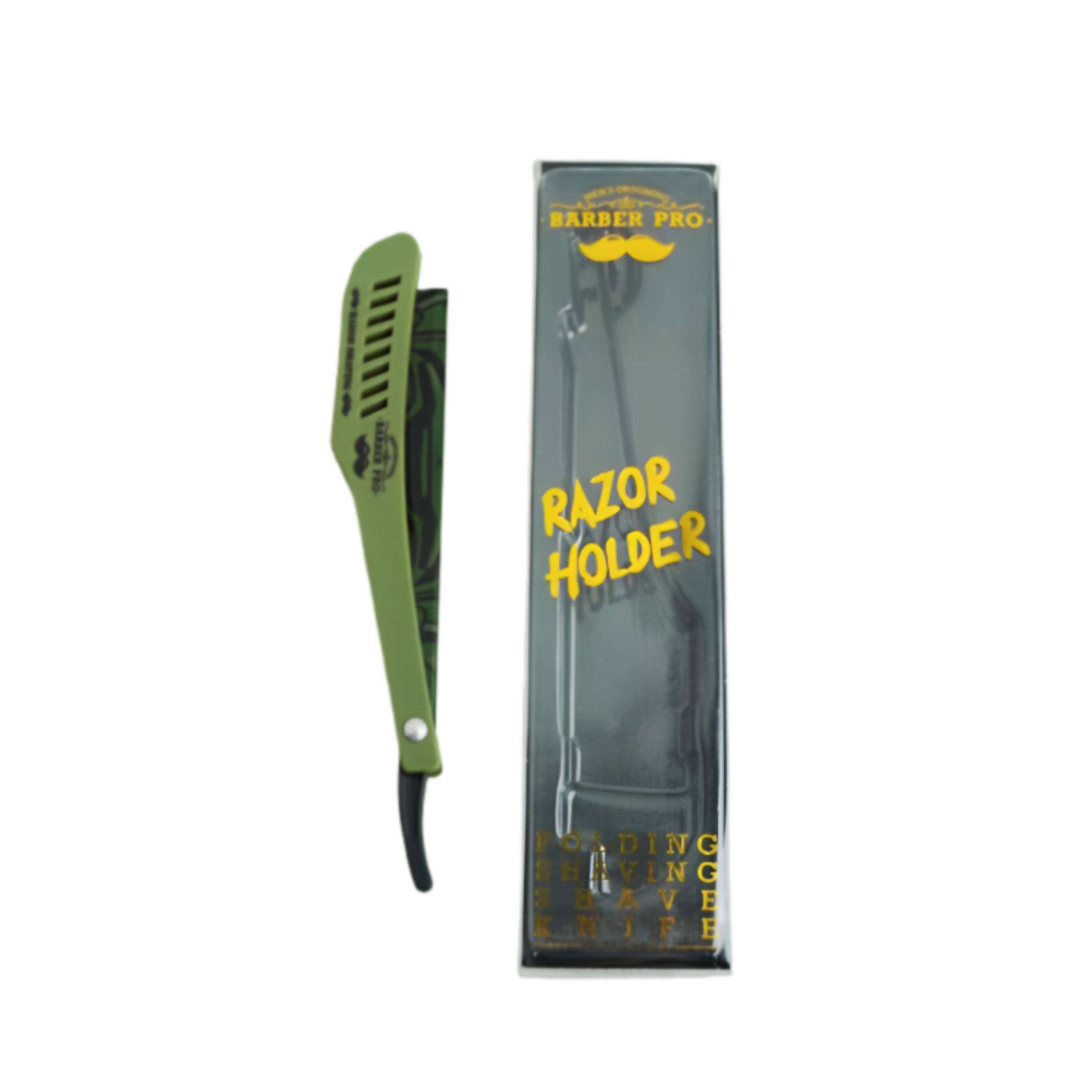 Barber Pro Stainless Razor SR033 - Green