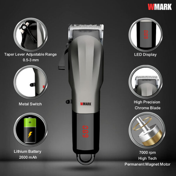 WMARK NG-115 Professional Electric Hair Clipper 7000rpm