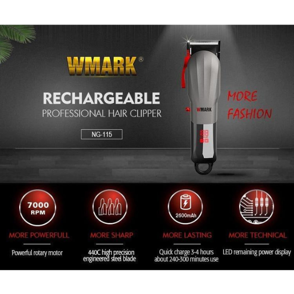 WMARK NG-115 Professional Electric Hair Clipper 7000rpm