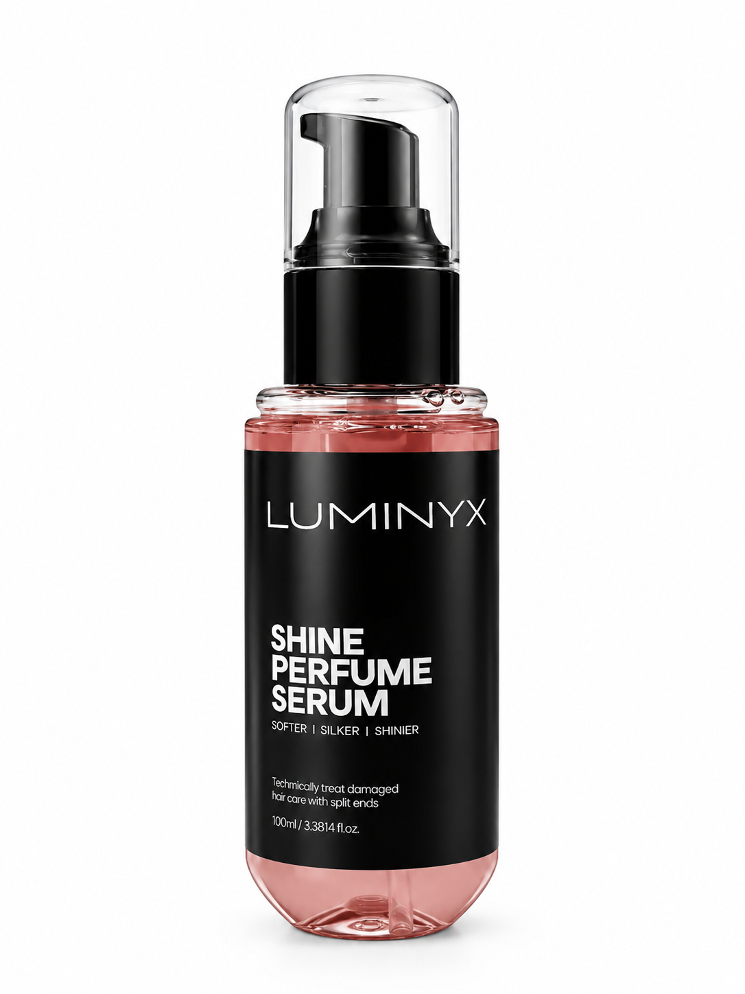Luminyx Shine Perfume Serum (Pink) 100ml - For Damaged Hair, Split Ends, Frizzy Hair Care Oil Minyak Rambut Wangi