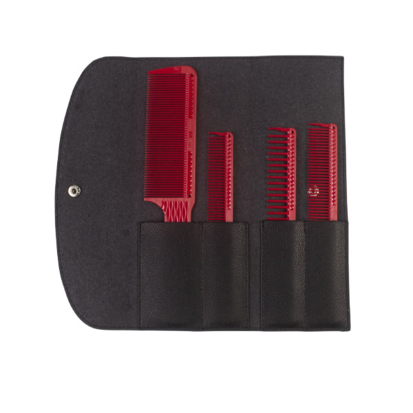 JRL Barber Comb Set 4 In 1 J001 (Red)