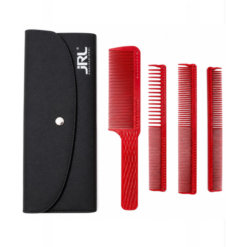 JRL Barber Comb Set 4 In 1 J001 (Red)