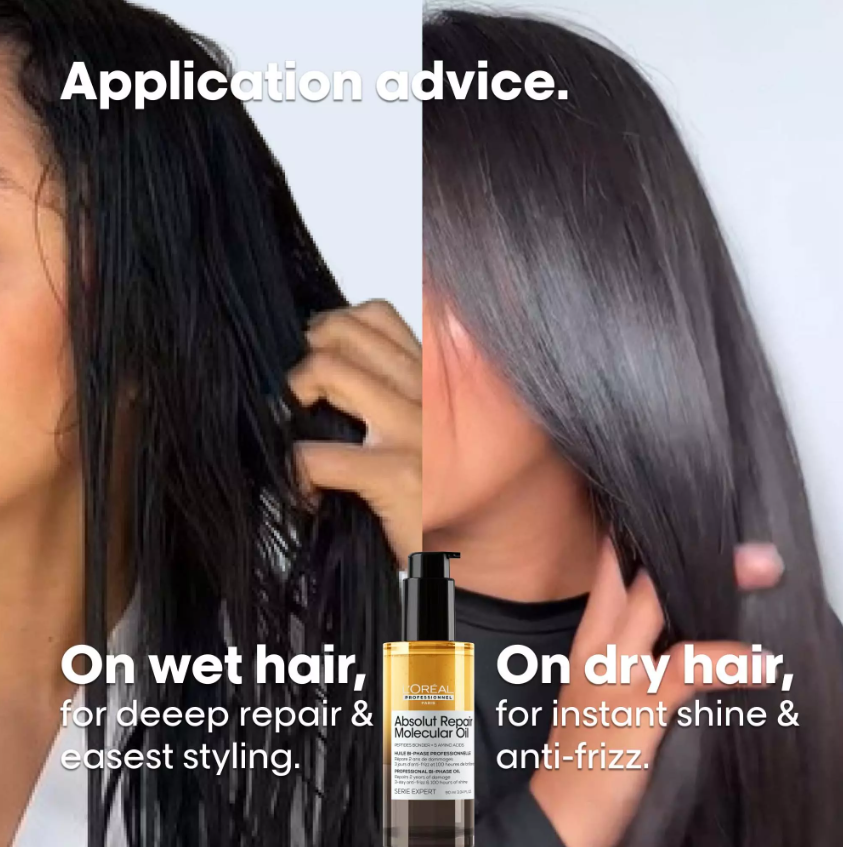 Loreal Professional Absolut Repair Molecular Bi-Phase Hair Oil (90ml)