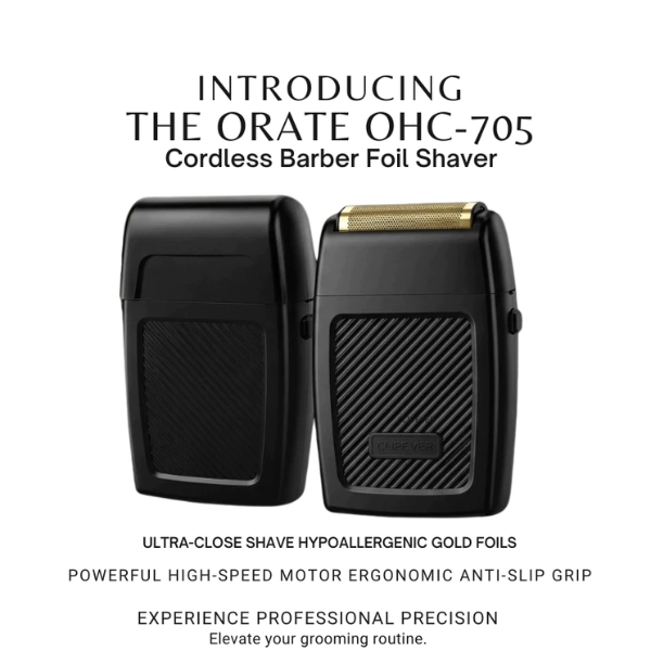 ORATE SHAVER OHC-705 11000 RPM (BLACK /GOLD )