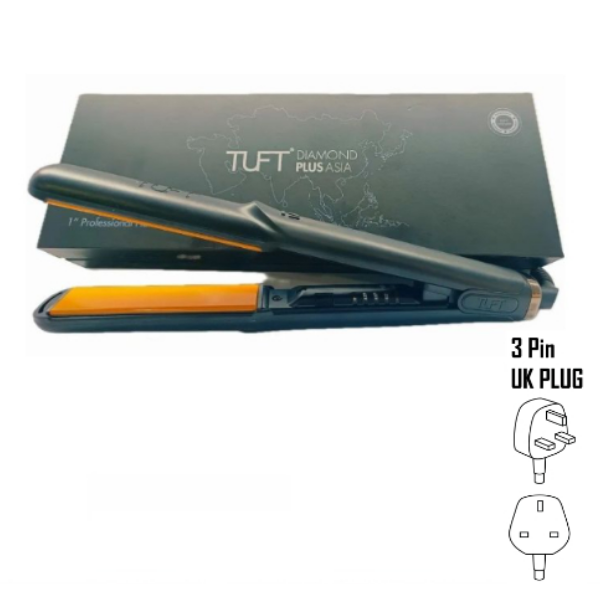 Tuft Pro Diamond Plus Hair Asia  Straightener 8223K (Black) - 1.0"
