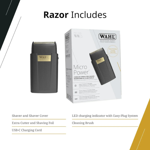 Wahl Micro Power Single Foil Shaver 7500 RPM