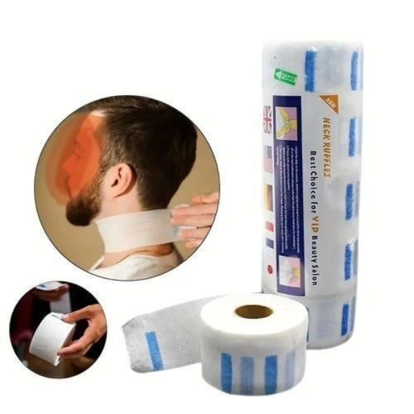 Wmark High Quality Disposable Neck Ruffles Tissue for Barber Salon (White)