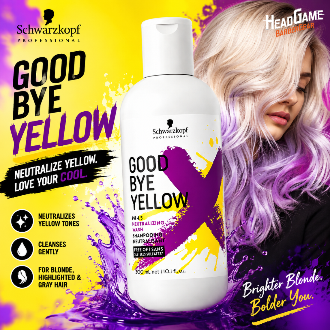 Schwarzkopf GoodBye Yellow Shampoo (300ml)