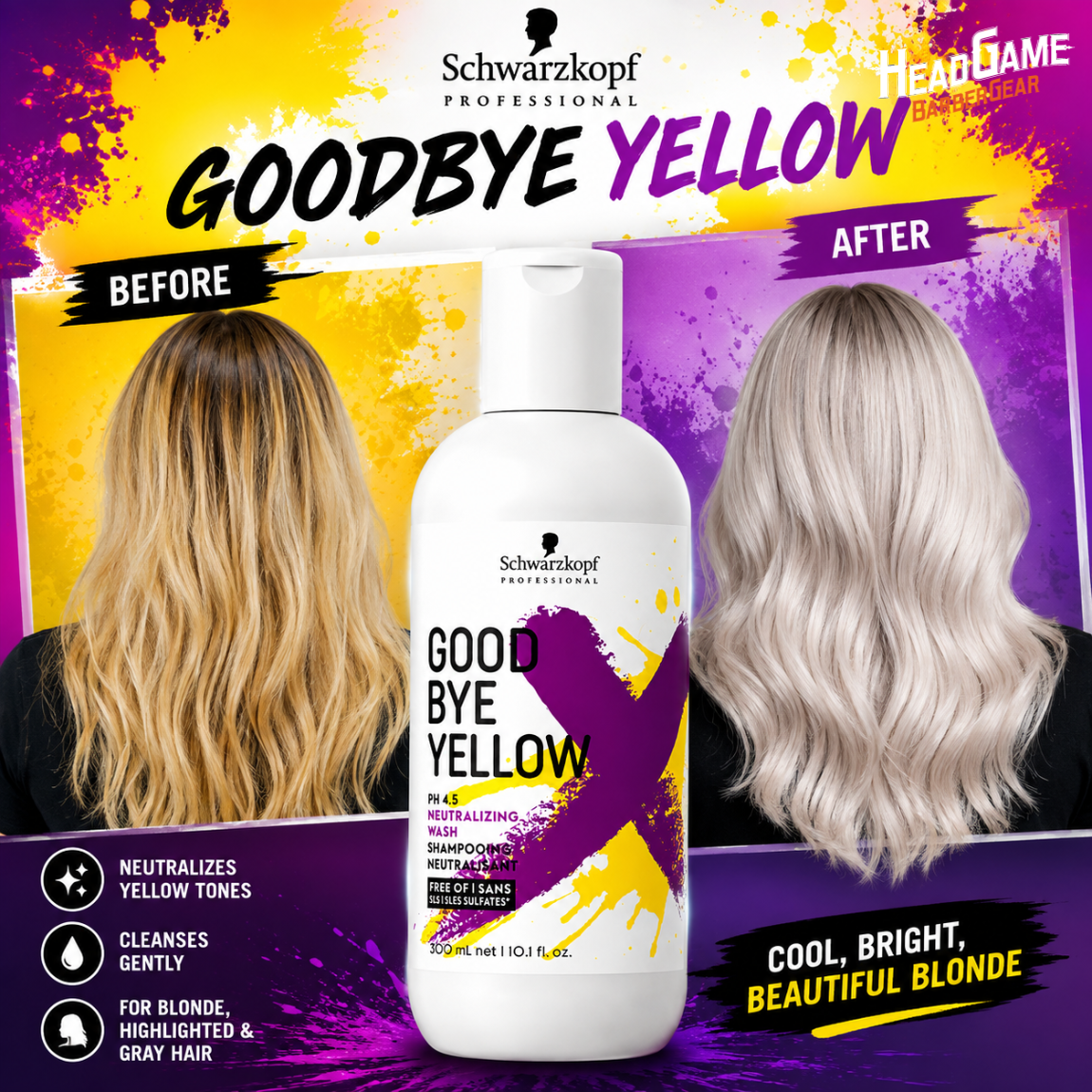 Schwarzkopf GoodBye Yellow Shampoo (300ml)